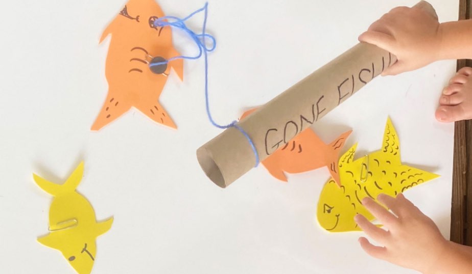 play the gone fishing game diy activity for kids